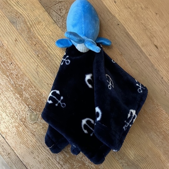 Hudson Baby HB Lovey Security Blanket Whale Anchor Nautical Plush - Picture 4 of 8